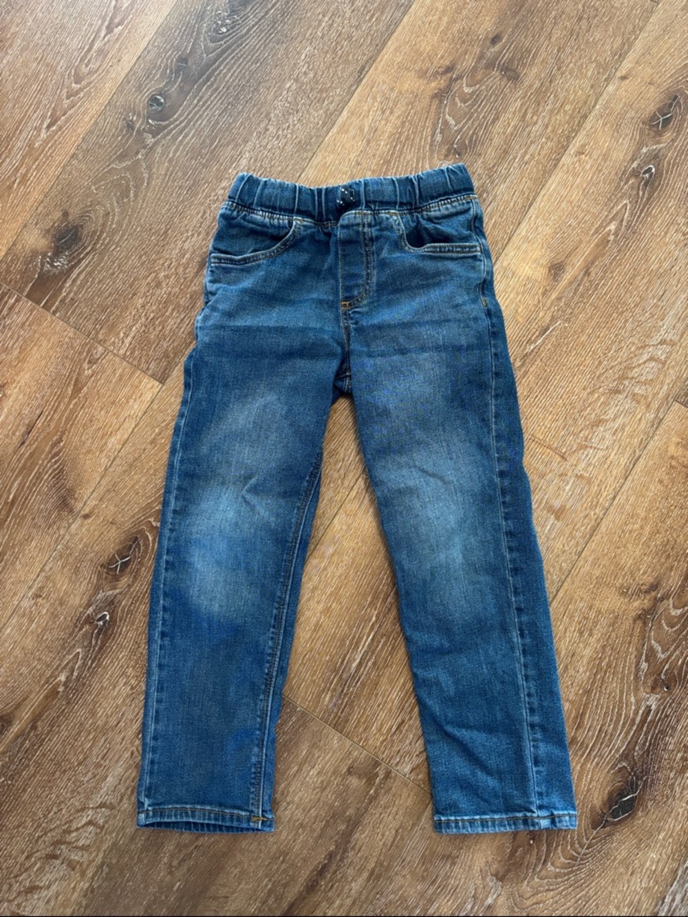 Kids Dark Blue Denim jumping beans Pull-On Jeans